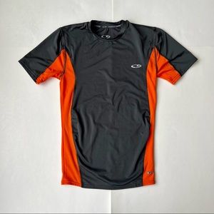 C9 by Champion Power Core Gray Orange Dri Fit Duo Dry Shirt Top Tee